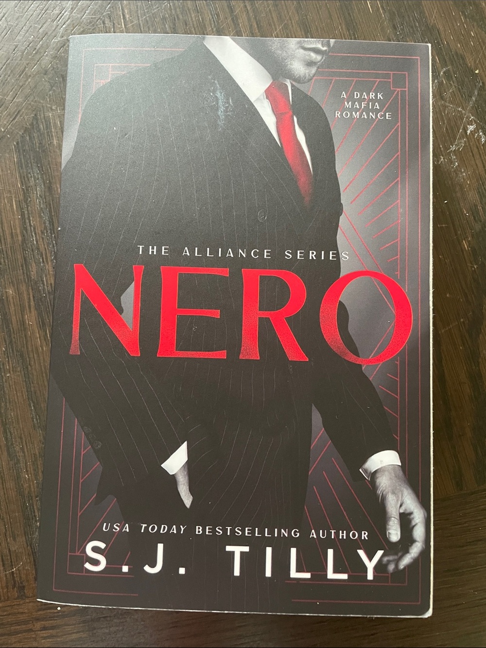 Nero by S.J. Tilly - Dark Romance Paperback with Red Accents